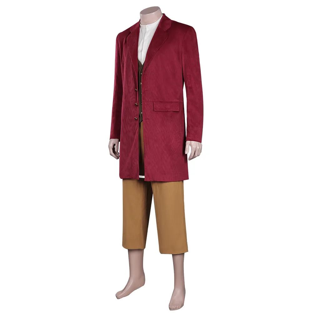 The Hobbit Bilbo Baggins Outfits Cosplay Costume Halloween Carnival Suit