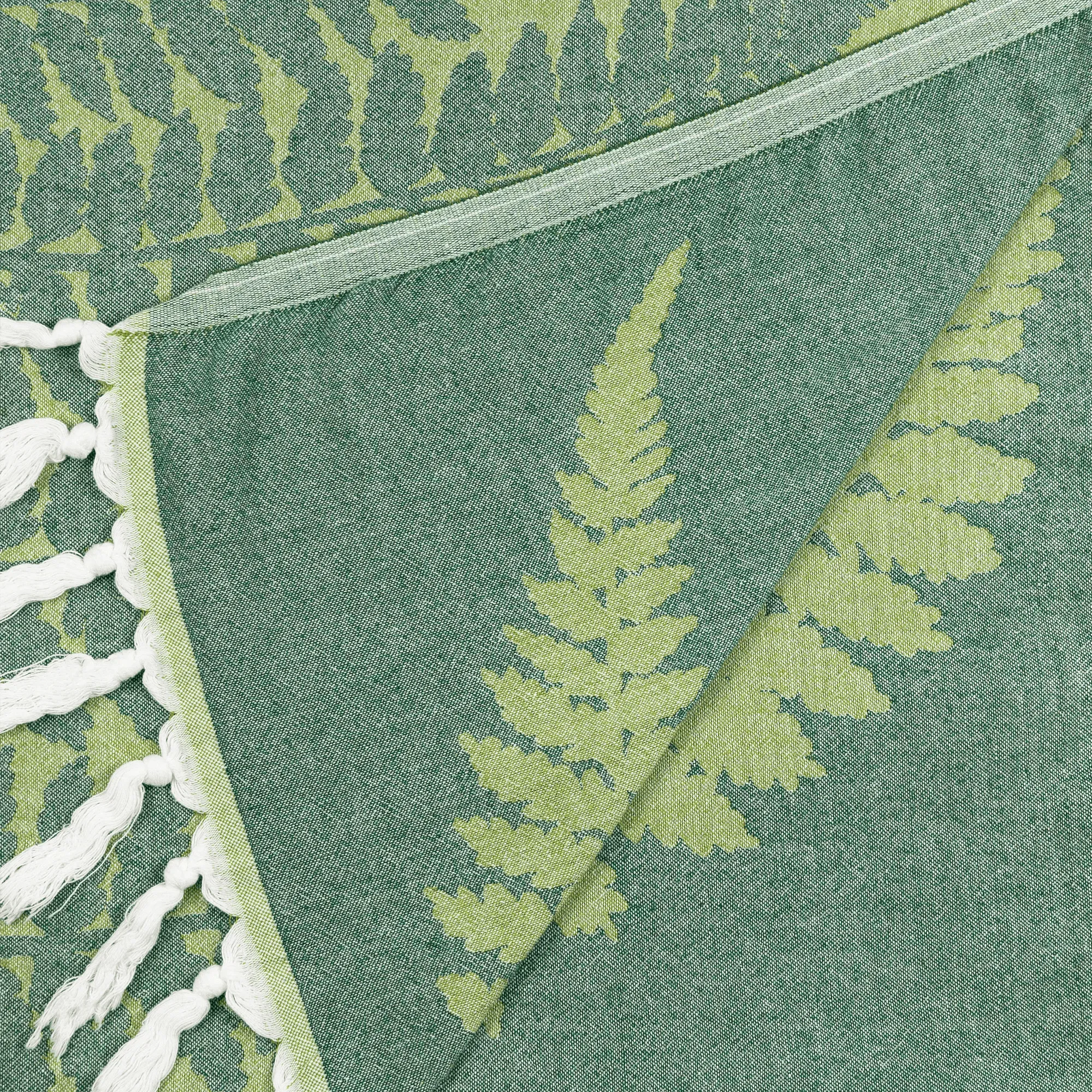 Turkish Cotton Body Towel | Fern in Green