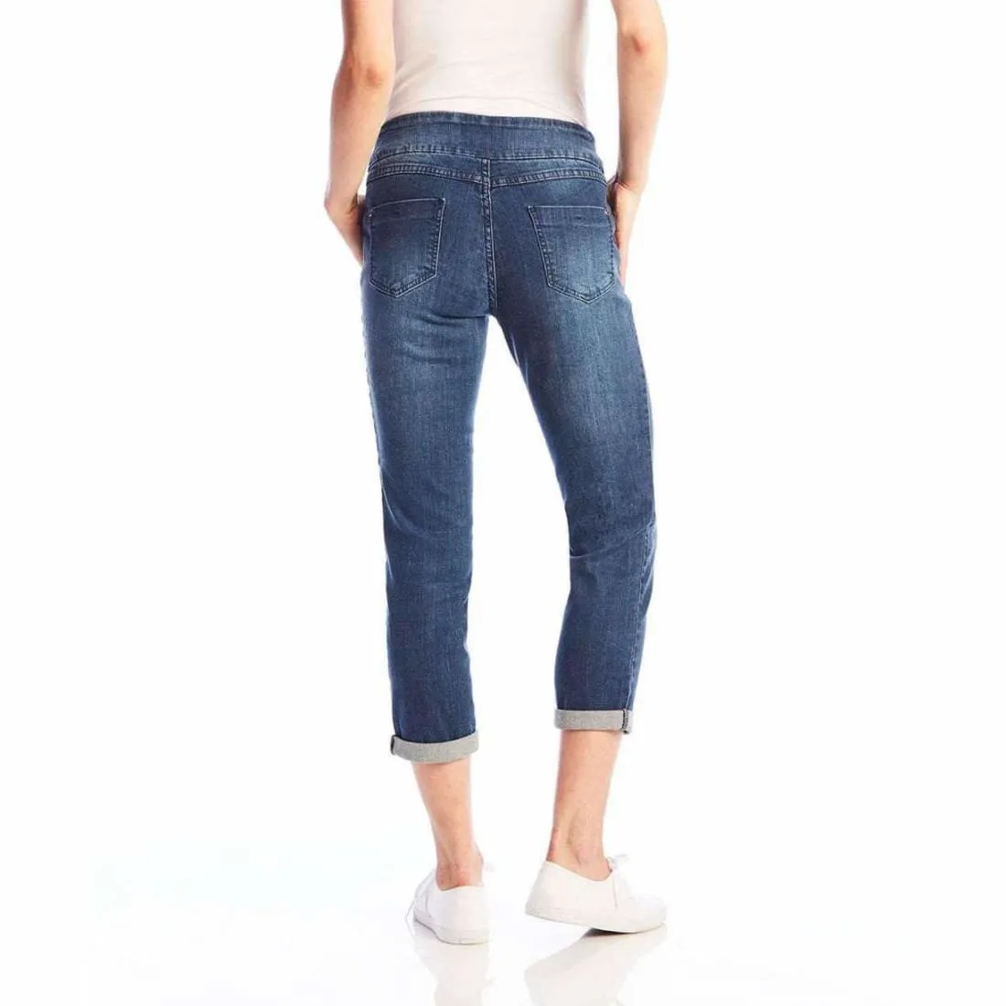 UP! Pants Women's Denim Crop Pull On Pants