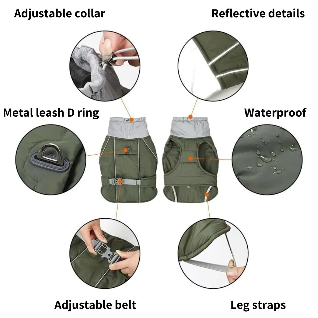 Waterproof Dog Vest With Adjustable Belt