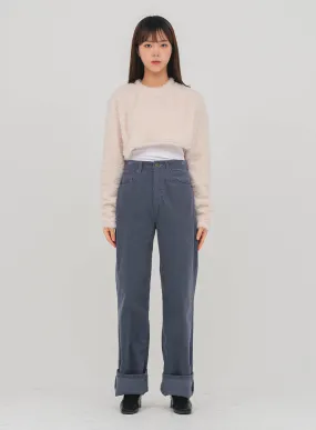 Wide Leg Corduroy Pants D3