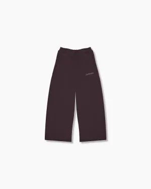 Wide Leg Sweatpants - Sangria