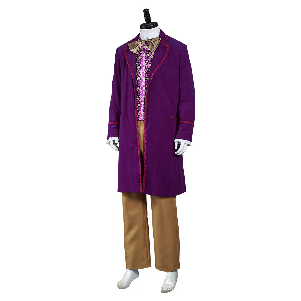 Willy Wonka and the Chocolate Factory 1971 Willy Wonka Outfit Cosplay Costume