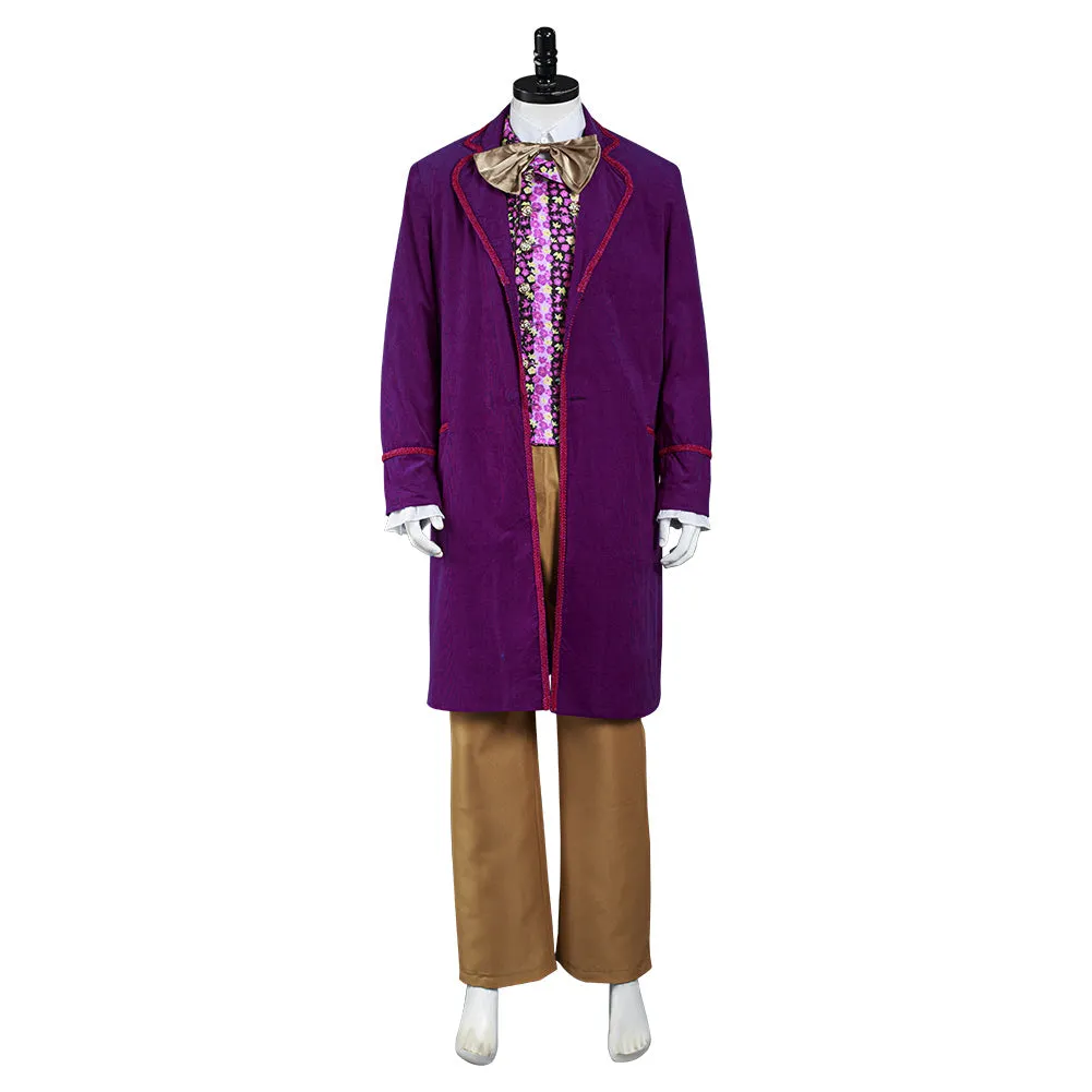 Willy Wonka and the Chocolate Factory 1971 Willy Wonka Outfit Cosplay Costume