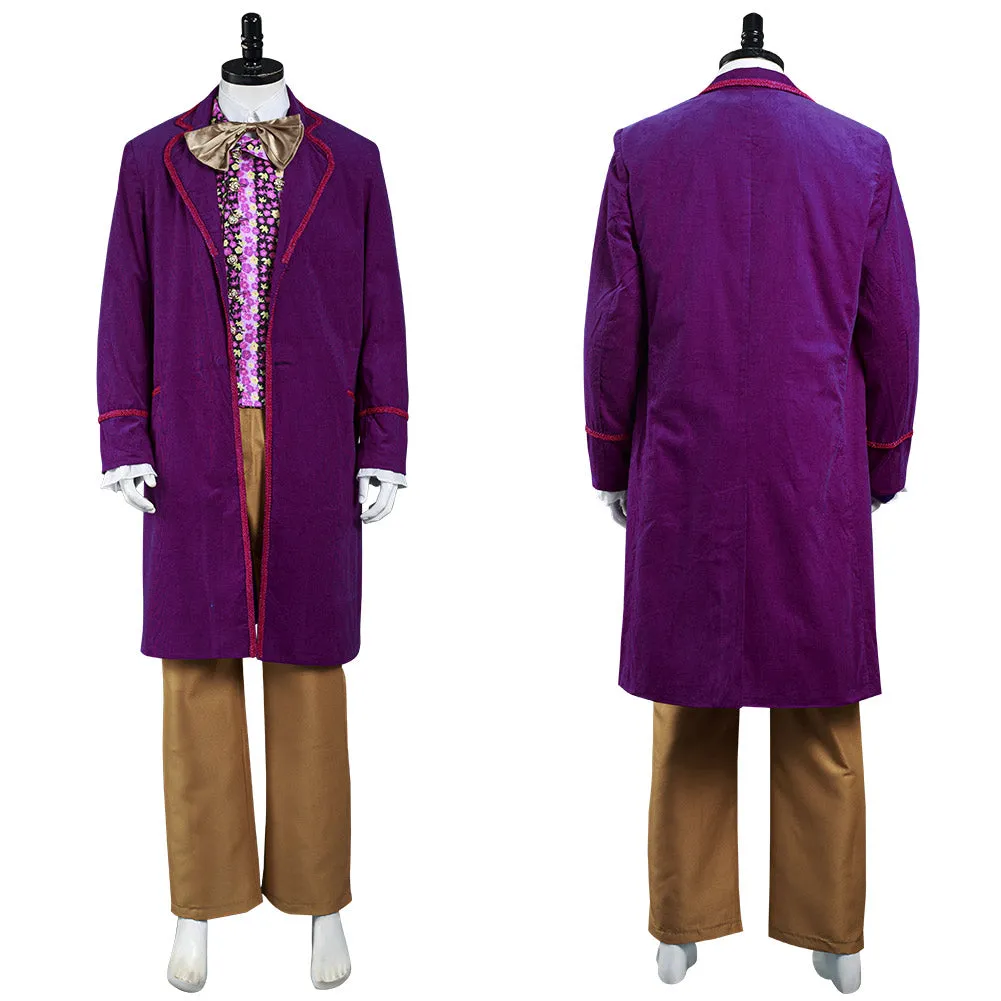 Willy Wonka and the Chocolate Factory 1971 Willy Wonka Outfit Cosplay Costume