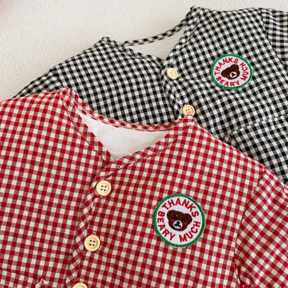 Winter Boys and Girls Baby Thickened Long-sleeved Plaid Coat Wholesale Baby Clothes