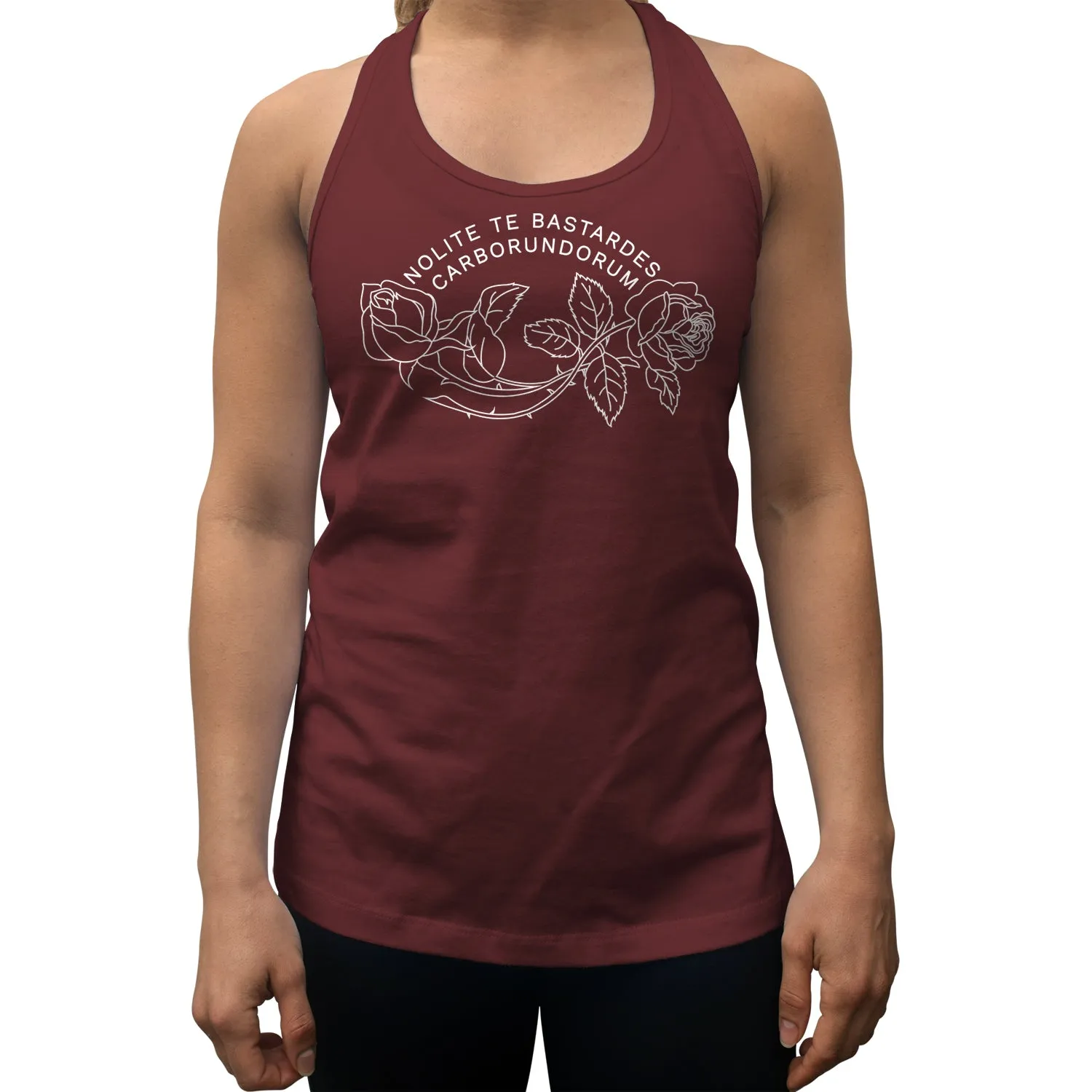 Women's Nolite Te Bastardes Carborundorum Racerback Tank Top