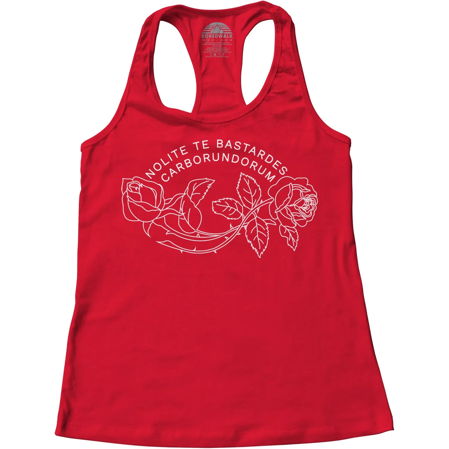 Women's Nolite Te Bastardes Carborundorum Racerback Tank Top