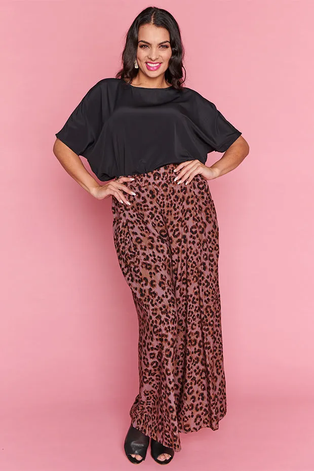 Xane Chocolate Leopard Pants