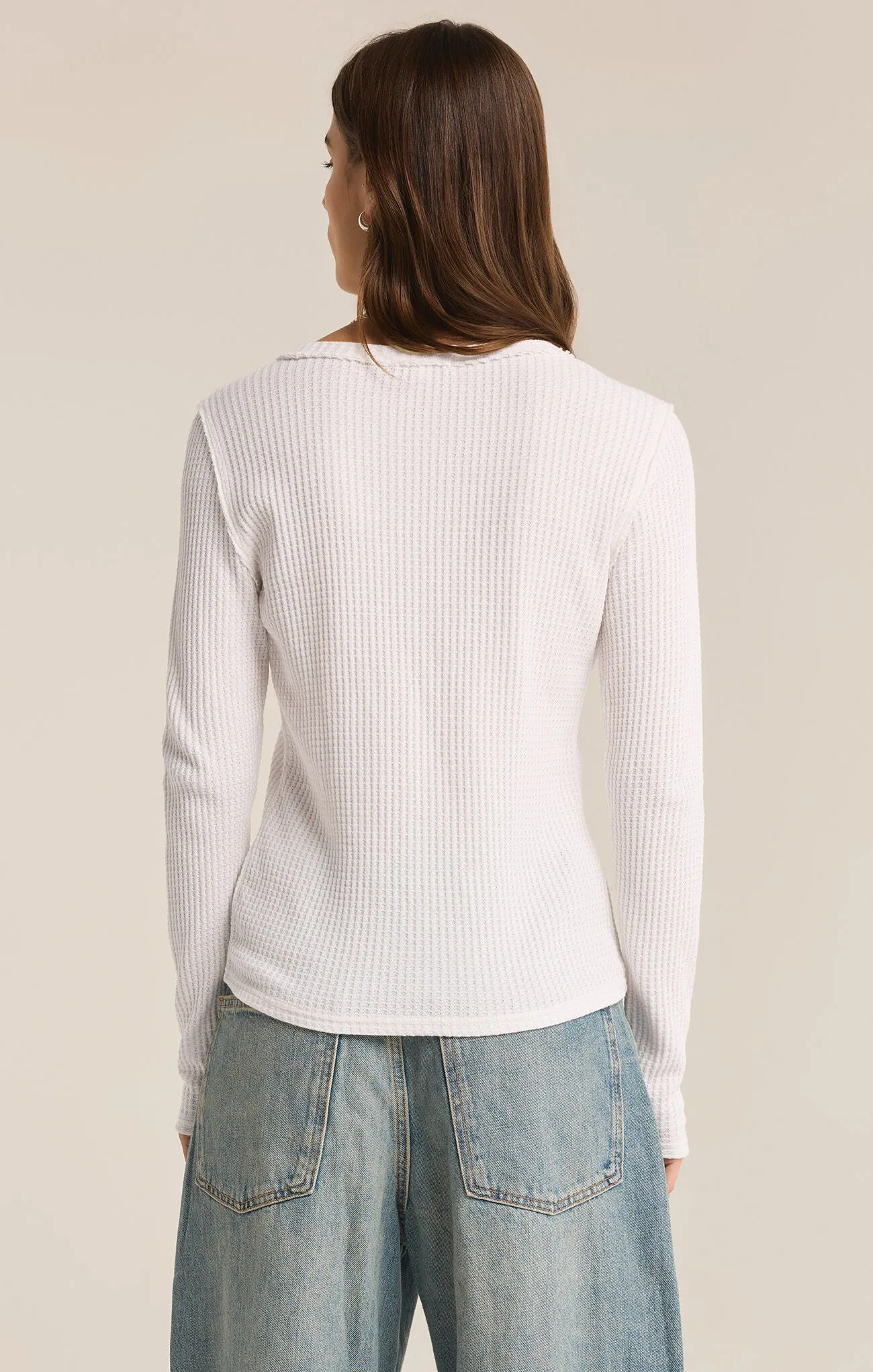 Z SUPPLY - ARLET THERMAL TOP WHITE